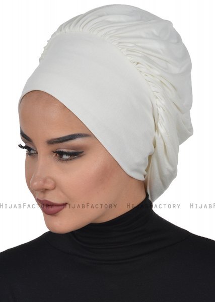 Isabella -Turban En Coton Crème - Ayse Turban