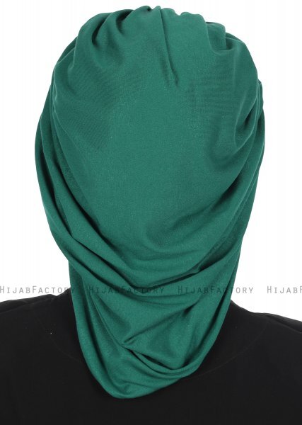 Isabella - Turban En Coton Vert Foncé - Ayse Turban