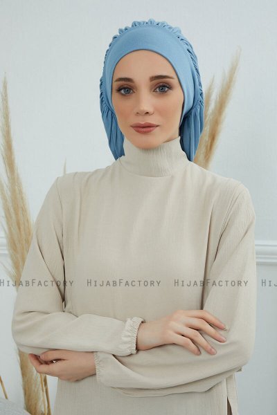 Isabella - Turban En Coton Sky Blue