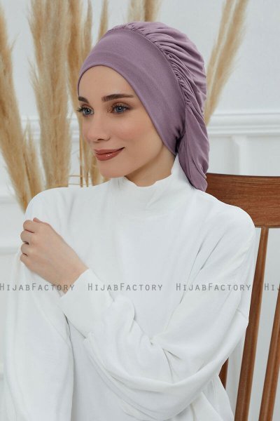 Isabella - Turban En Coton Lilac