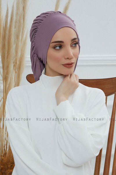 Isabella - Turban En Coton Lilac