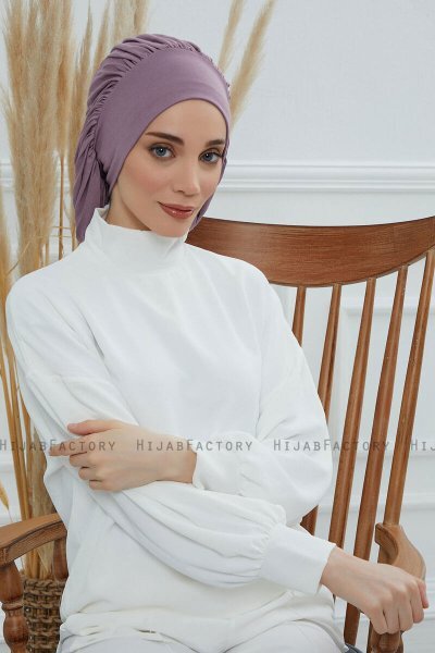 Isabella - Turban En Coton Lilac
