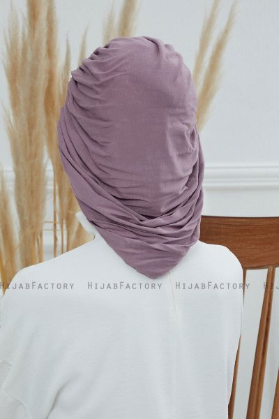 Isabella - Turban En Coton Lilac