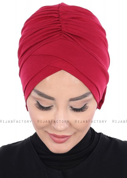 Elisabeth - Turban En Coton Bordeaux