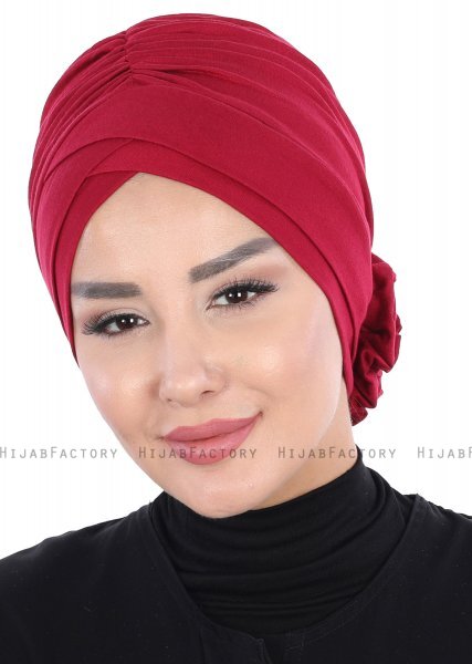 Elisabeth - Turban En Coton Bordeaux