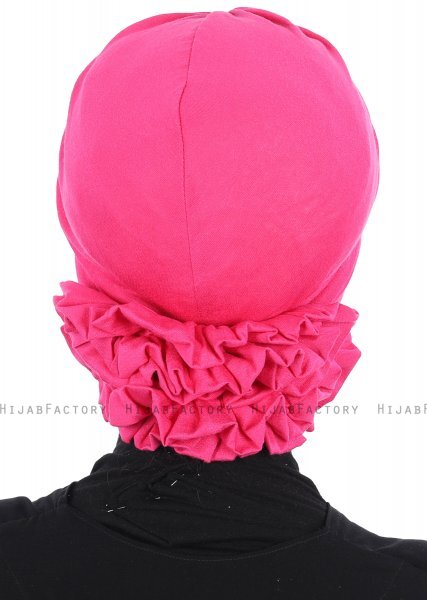 Elisabeth - Turban En Coton Fuchsia