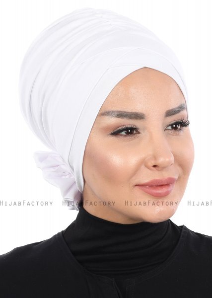 Elisabeth - Turban En Coton Blanc