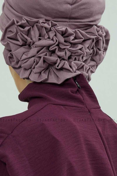 Elisabeth - Turban En Coton Lilac