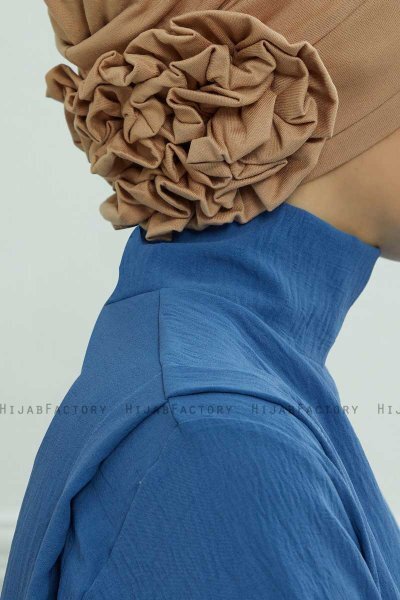 Elisabeth - Turban En Coton Caramel