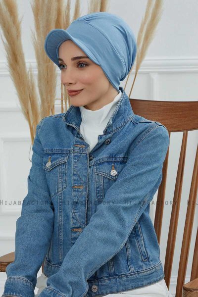 Sandra - Turban En Coton Sky Blue