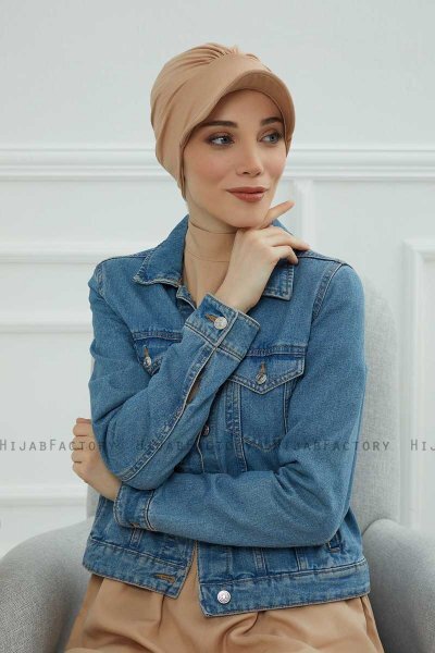 Sandra - Turban En Coton Sand