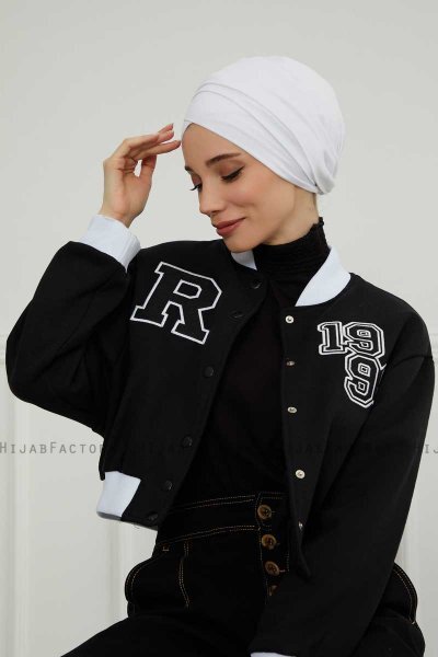 Ellie - Turban En Coton Blanc