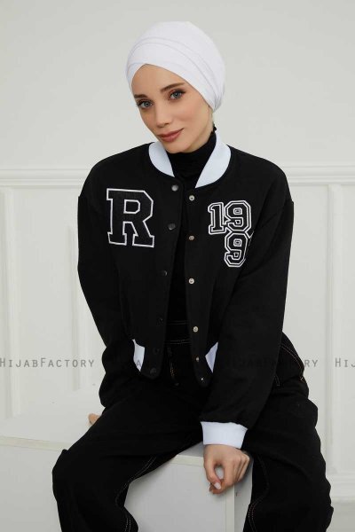 Ellie - Turban En Coton Blanc