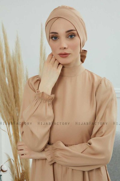 Ellie - Turban En Coton Sand