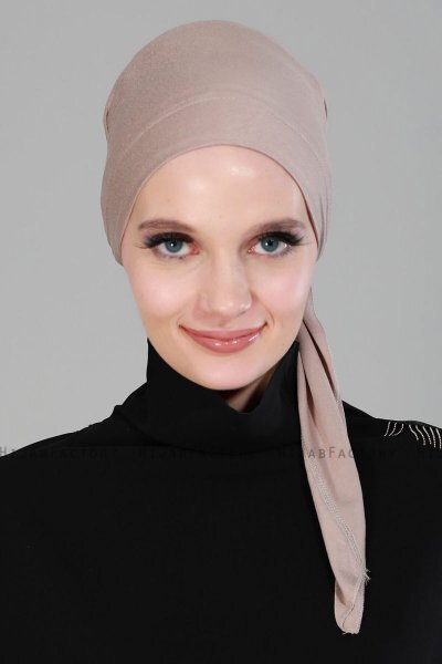 Felicia - Turban En Coton Taupe