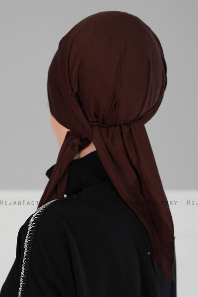 Felicia - Turban En Coton Marron