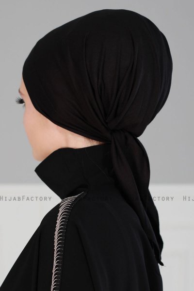Felicia - Turban En Coton Noir