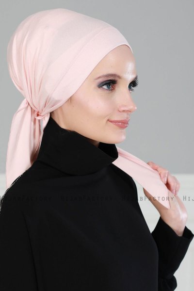 Felicia - Turban En Coton Vieux Rose