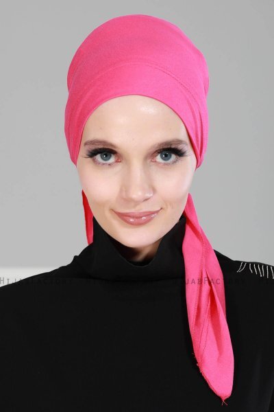 Felicia - Turban En Coton Fuchsia