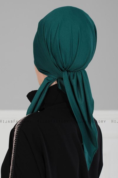 Felicia - Turban En Coton Vert Foncé