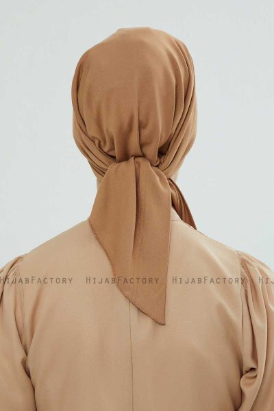 Felicia - Turban En Coton Marron Clair