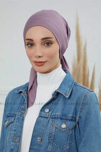 Felicia - Turban En Coton Lilac