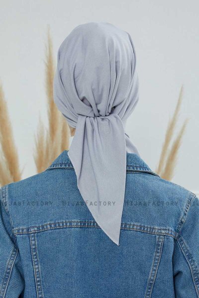 Felicia - Turban En Coton Gris Clair