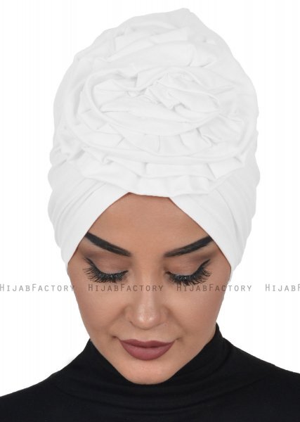 Kerstin - Turban En Coton Blanc - Ayse Turban