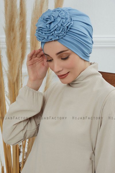 Kerstin - Turban En Coton Sky Blue