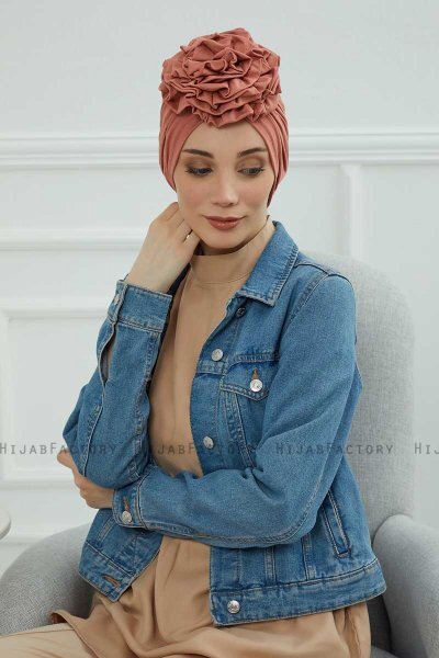 Kerstin - Turban En Coton Saumon