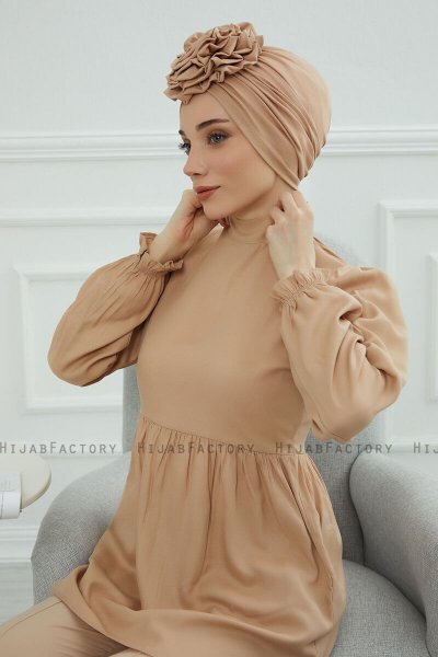 Kerstin - Turban En Coton Sand