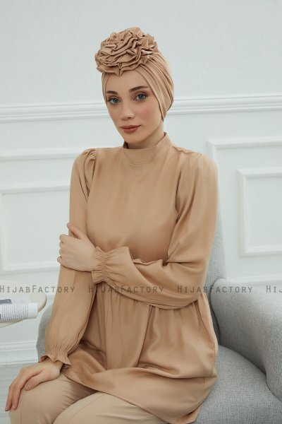 Kerstin - Turban En Coton Sand