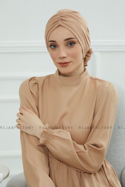 Kerstin - Turban En Coton Sand