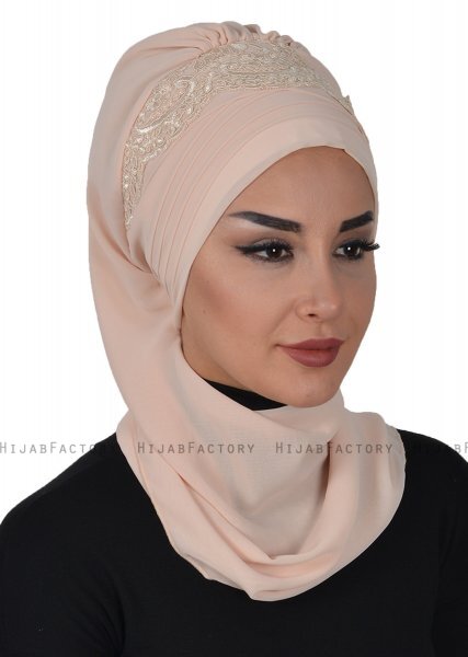 Celine - Turban Chiffon Beige - Ayse Turban