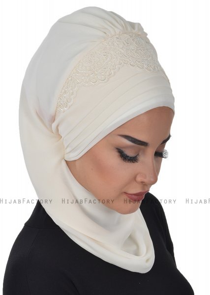 Celine - Turban Chiffon Crème - Ayse Turban