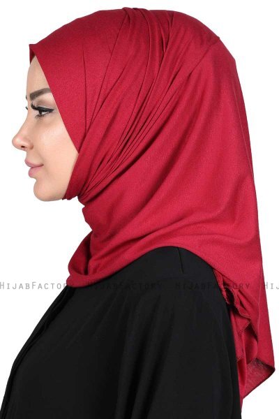 Sigrid - Hijab Coton Bordeaux - Ayse Turban