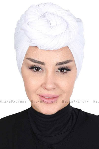Sigrid - Hijab Coton Blanc - Ayse Turban