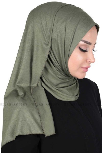 Sigrid - Hijab Coton Kaki - Ayse Turban