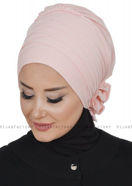 Monica - Turban En Coton Vieux Rose - Ayse Turban