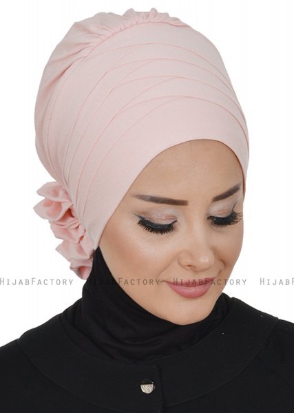 Monica - Turban En Coton Vieux Rose - Ayse Turban