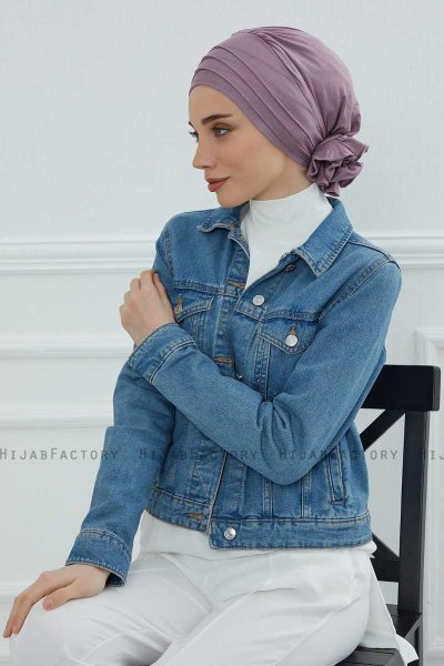 Monica - Turban En Coton Lilac
