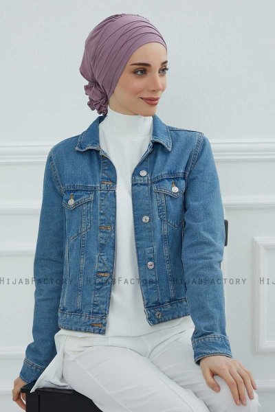 Monica - Turban En Coton Lilac