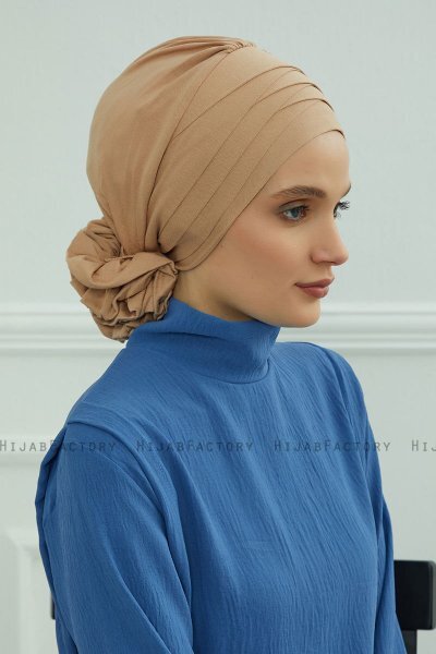 Monica - Turban En Coton Sand