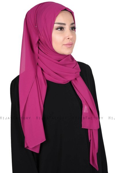 Joline - Hijab Chiffon Premium Fuchsia