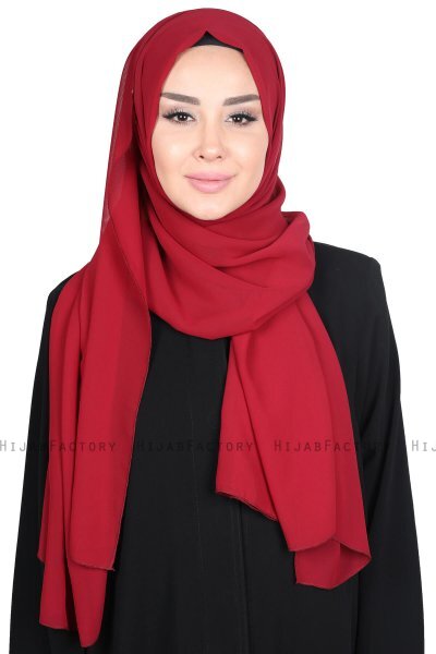 Joline - Hijab Chiffon Premium Bordeaux