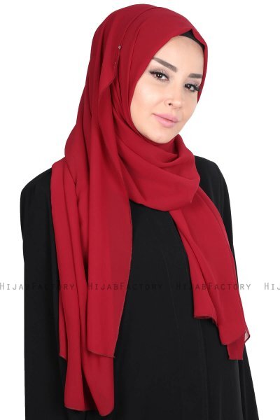 Joline - Hijab Chiffon Premium Bordeaux