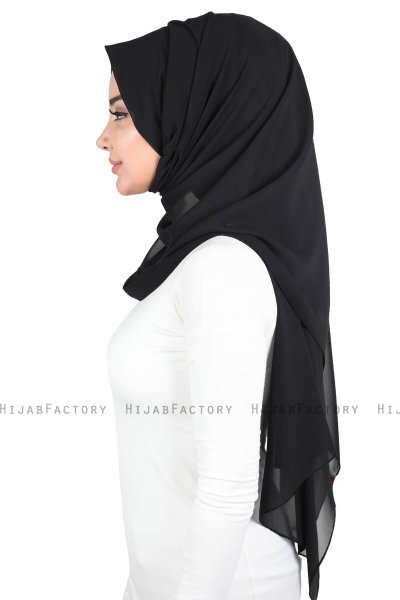Joline - Hijab Chiffon Premium Noir