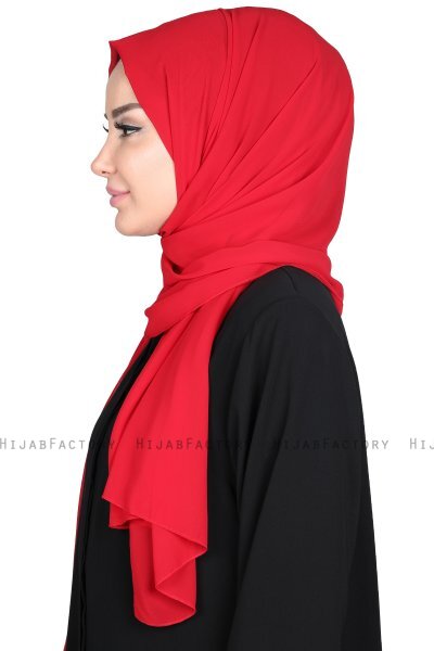Joline - Hijab Chiffon Premium Rouge