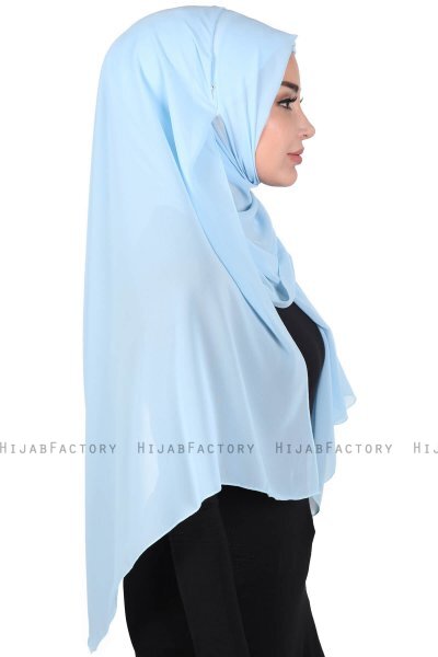 Joline - Hijab Chiffon Premium Bleu Clair