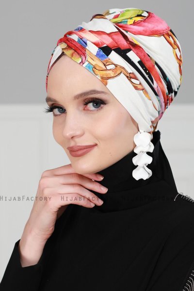 Fiona - Turban En Coton Alis
